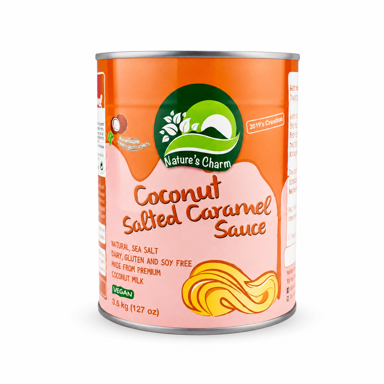 Horeca vegan salted caramel coconut sauce 3.6kg - dairy-free for foodservice and bakeries | EverVegan