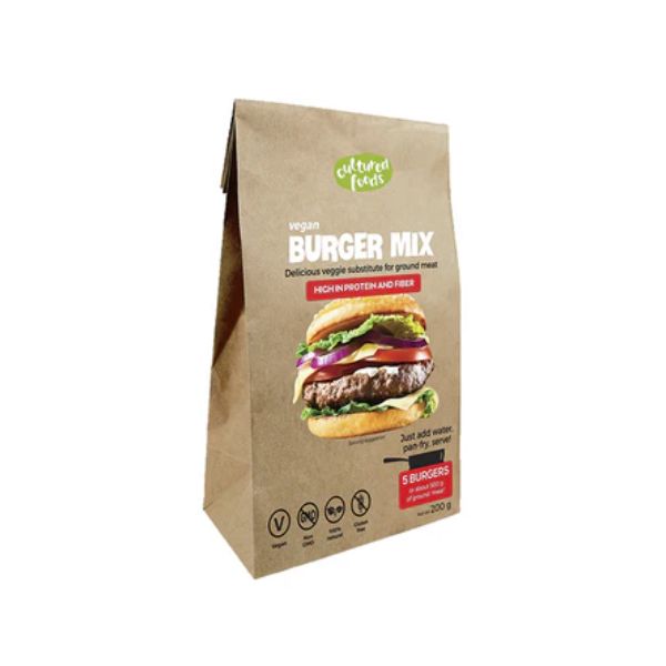 Vegan burger mix 200g gluten-free with probiotics - plant-based minced meat alternative | EverVegan