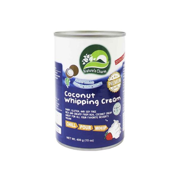 Coconut whipping cream 400g - plant-based dairy-free gluten-free dessert topping | EverVegan
