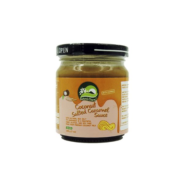 Coconut and salted caramel topping 200ml - vegan dairy-free dessert sauce | EverVegan