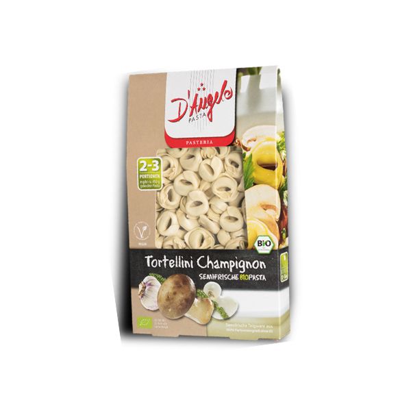 D'Angelo organic mushroom tortellini 250g - vegan Italian plant-based pasta | EverVegan