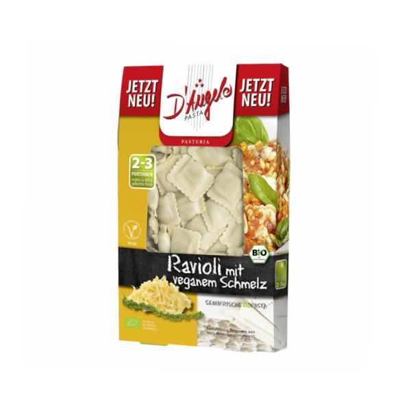 D'Angelo organic vegan ravioli 250g - plant-based dairy-free Italian pasta | EverVegan