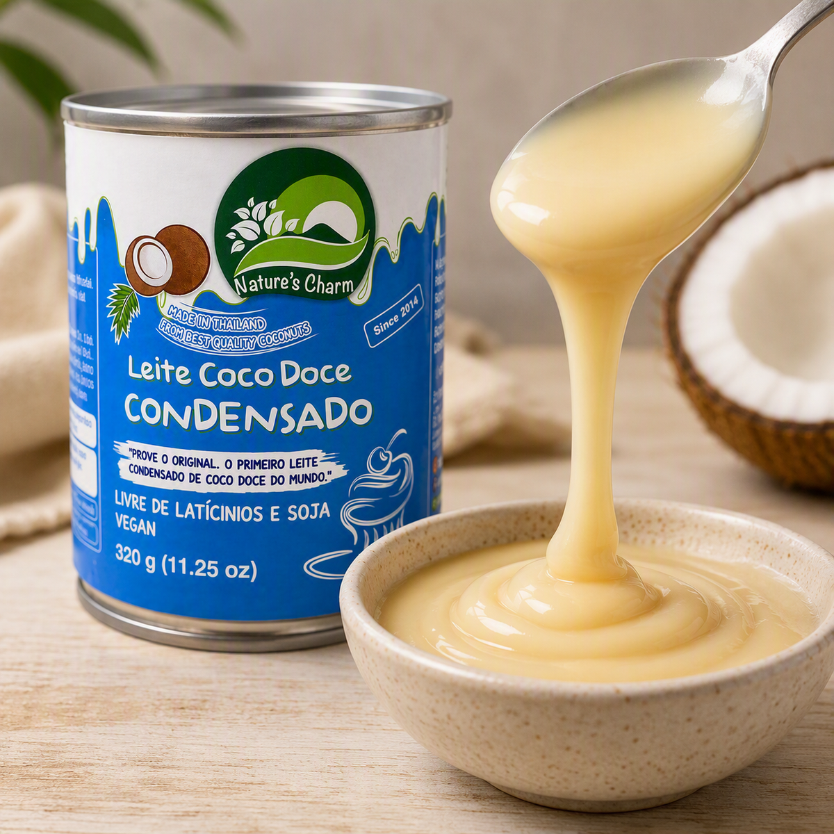 Leite coco Doce condensado produto 320g