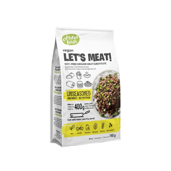 Let's Meat unseasoned pea-based 150g - vegan gluten-free minced meat alternative | EverVegan