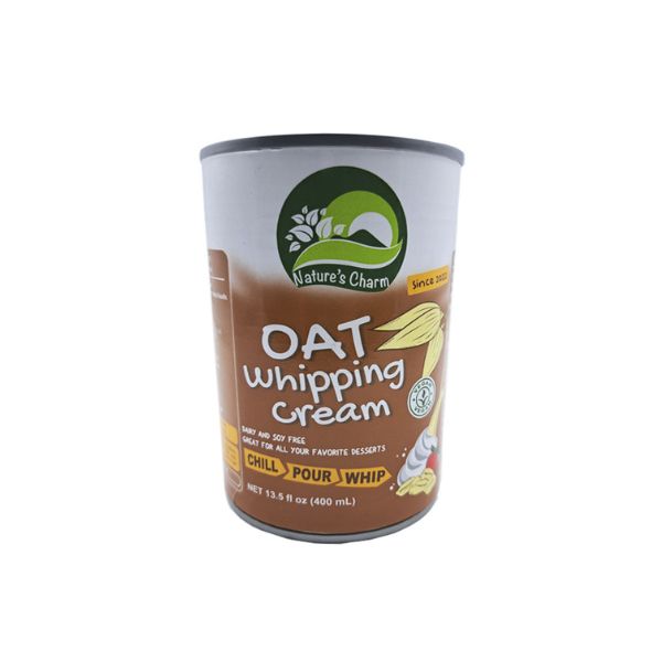 Oat whipping cream 400ml - plant-based dairy-free cream for desserts | EverVegan