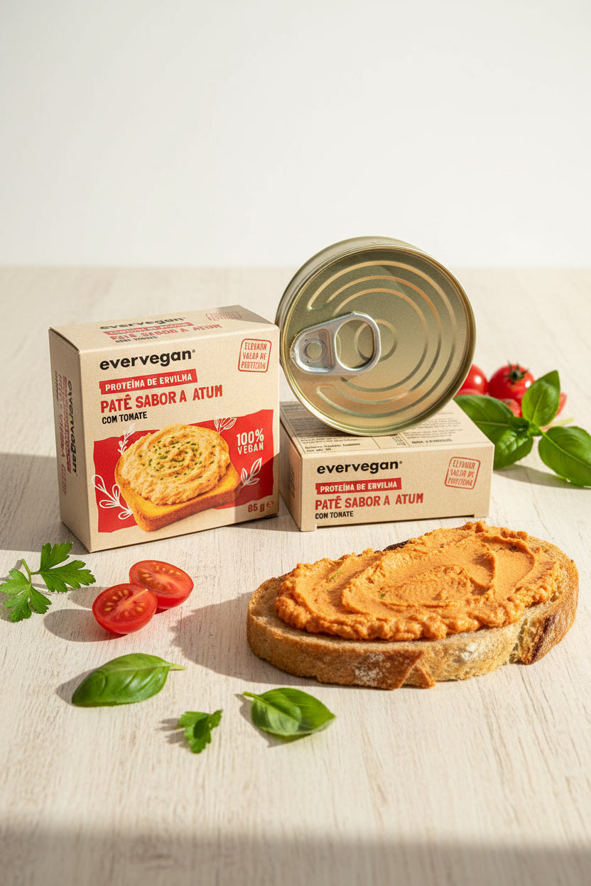 Plant-based vegan tuna-style pâté with tomato 85g - fish-free spread | EverVegan