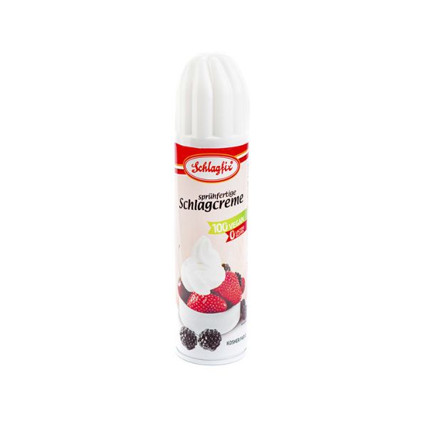 Schlagfix plant-based whipped cream spray 200ml cholesterol-free - vegan chantilly | EverVegan