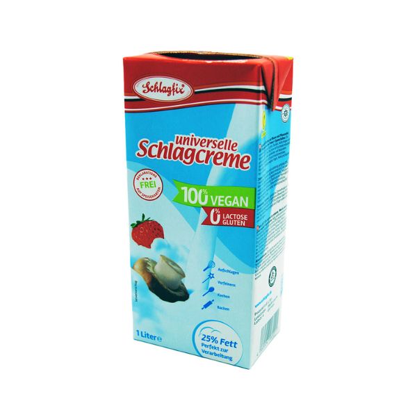 Schlagfix vegan unsweetened cooking cream 1L - plant-based dairy-free for chefs | EverVegan