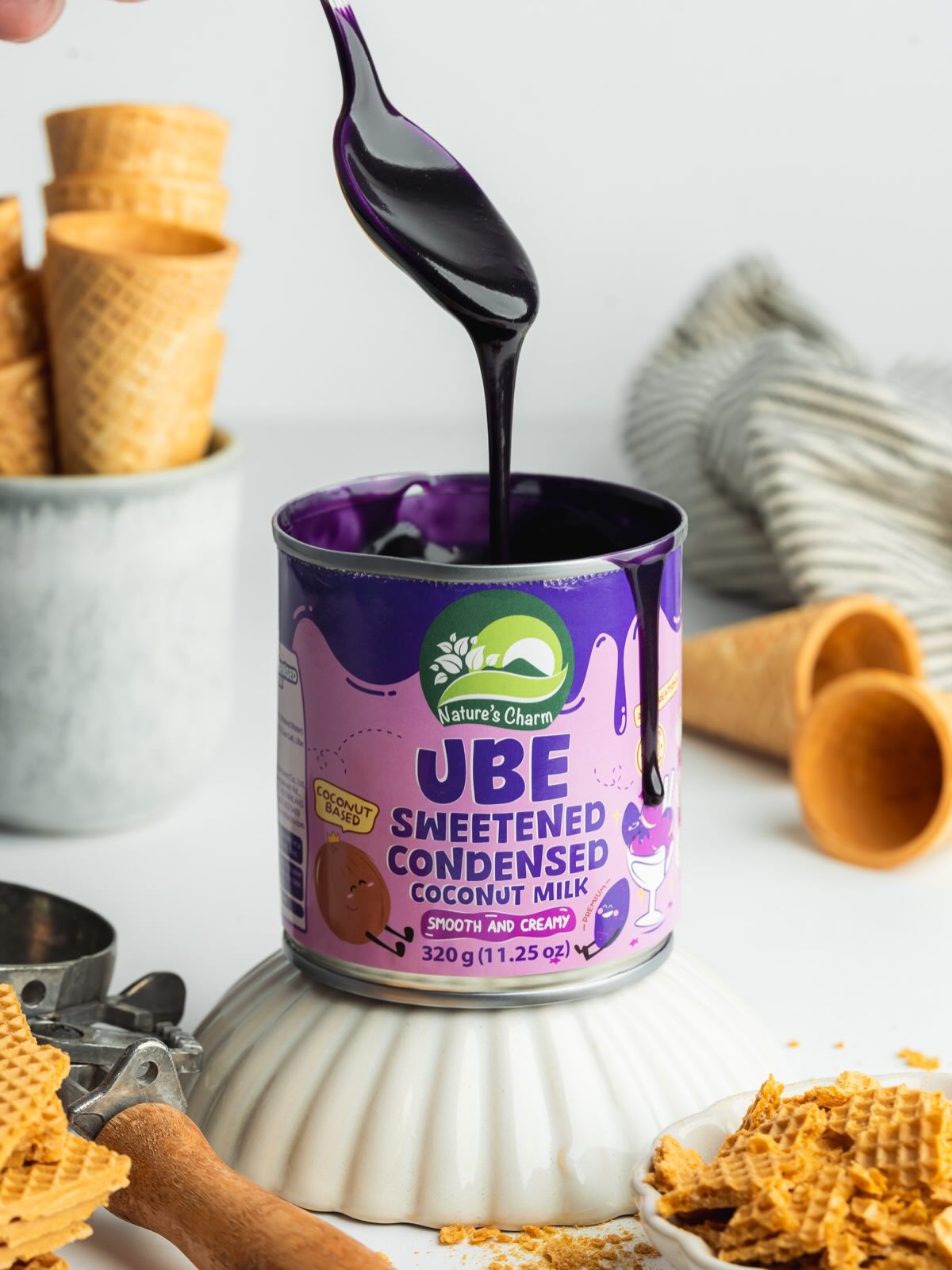 UBE SWEETENED CONDENSED COCONUT PREPARATION 