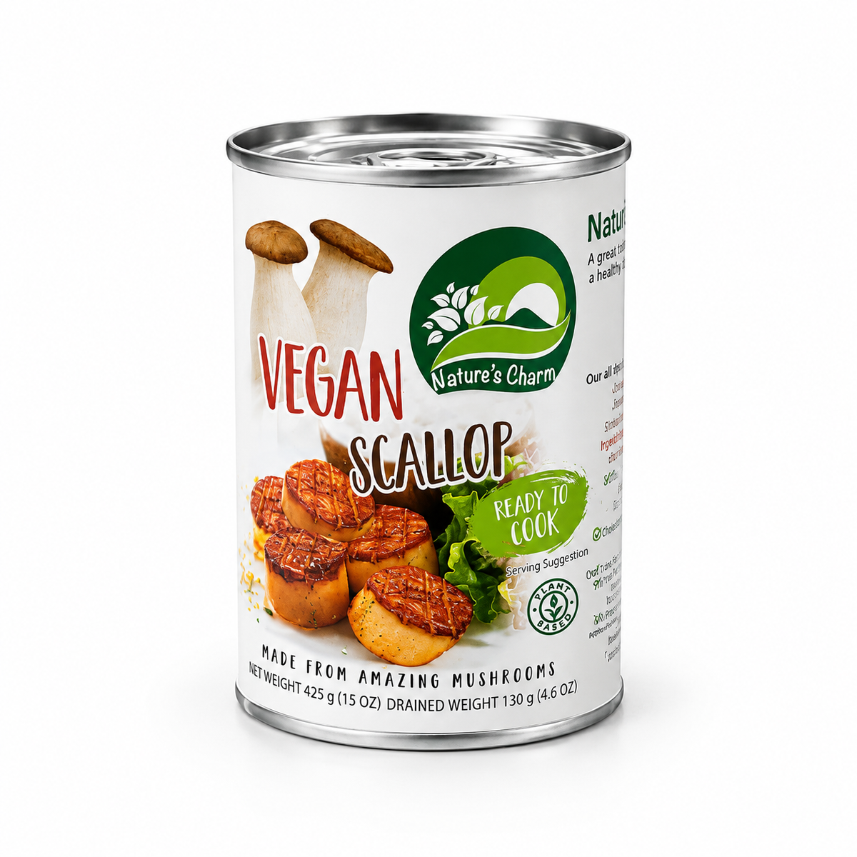 Vegan scallop marinated king oyster mushrooms - plant-based seafood alternative | EverVegan