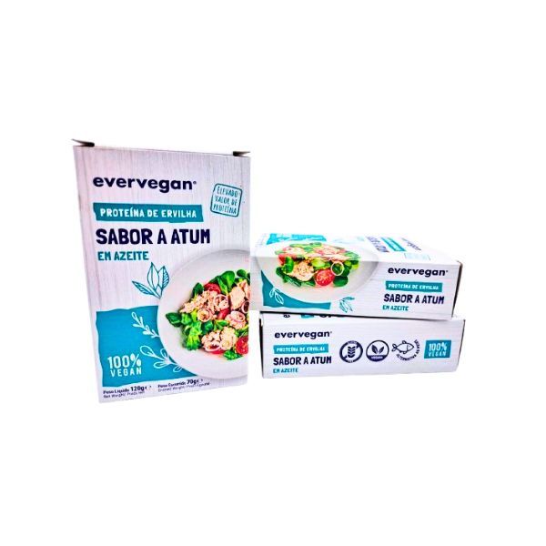 Plant-based vegan tuna in olive oil 120g - fish-free seafood alternative | EverVegan