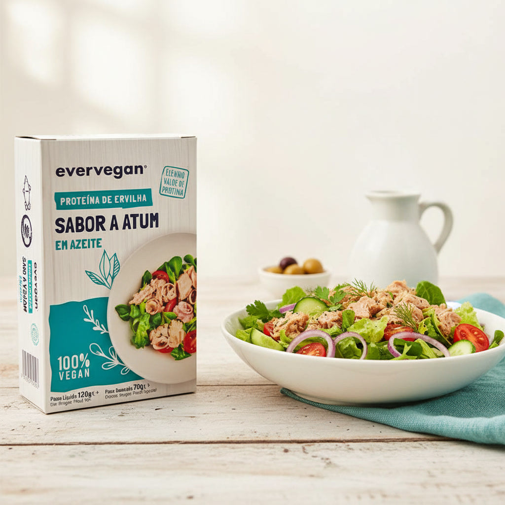 Plant-based vegan tuna in olive oil 120g - fish-free seafood alternative   | EverVegan